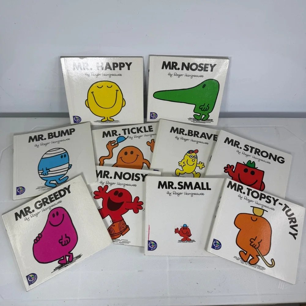 Mr‎ Men Little Miss Book Collection Set of 10 Roger Hargreaves Childrens Stories